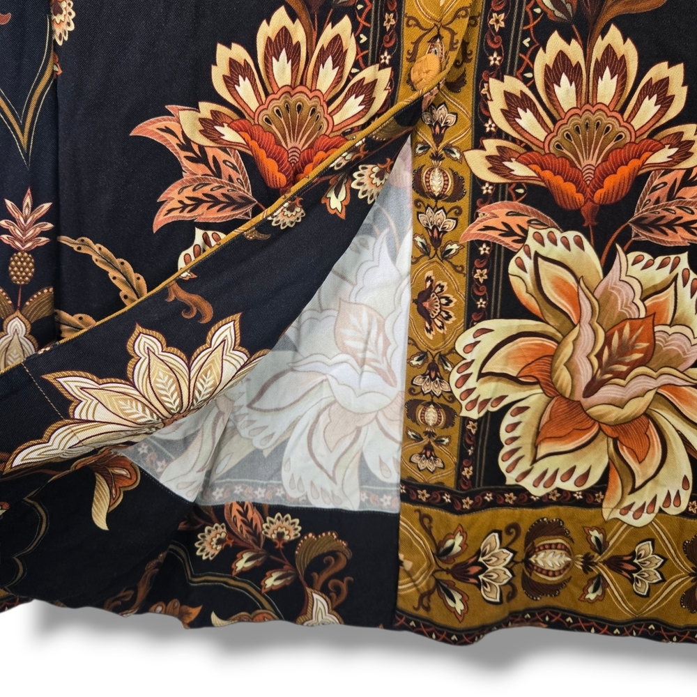 Farm Rio Majestic Garden Maxi Dress Size XXS Puff Sleeve Floral Print - Picture 8 of 16